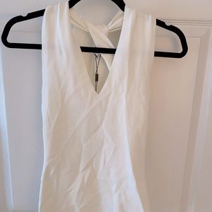 White sleeveless top never worn